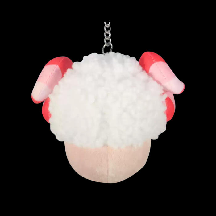 Premium Handcrafted Fluffy Ram Keychain Plush Charm thumbnail 2