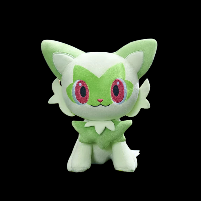 Premium Handcrafted Forest Sprout Cat Plush Character Backpack