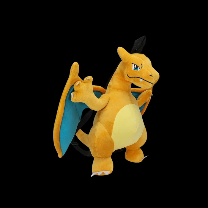 Premium Handcrafted Golden Dragon-Inspired Plush Character Backpack