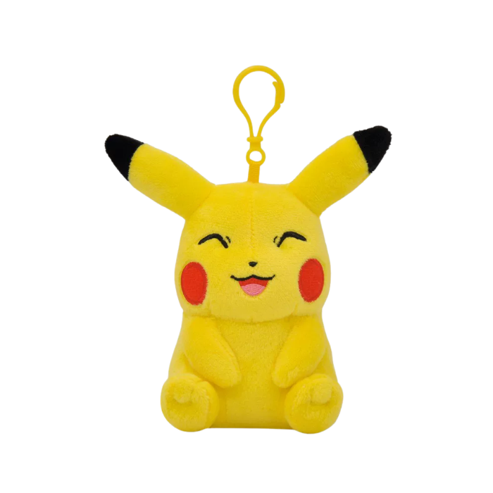 Premium Handcrafted Golden Electric Mouse Plush Keychain (12 cm)