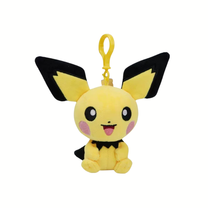 Premium Handcrafted Golden Spark Plush Charm Keychain (12 cm)