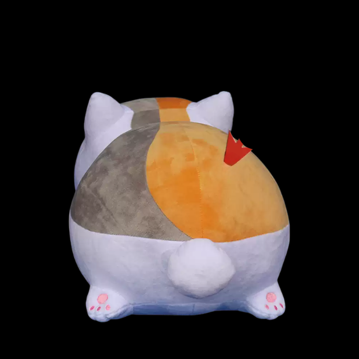 Premium Handcrafted Lucky Calico Cat Plush Cushion thumbnail 2