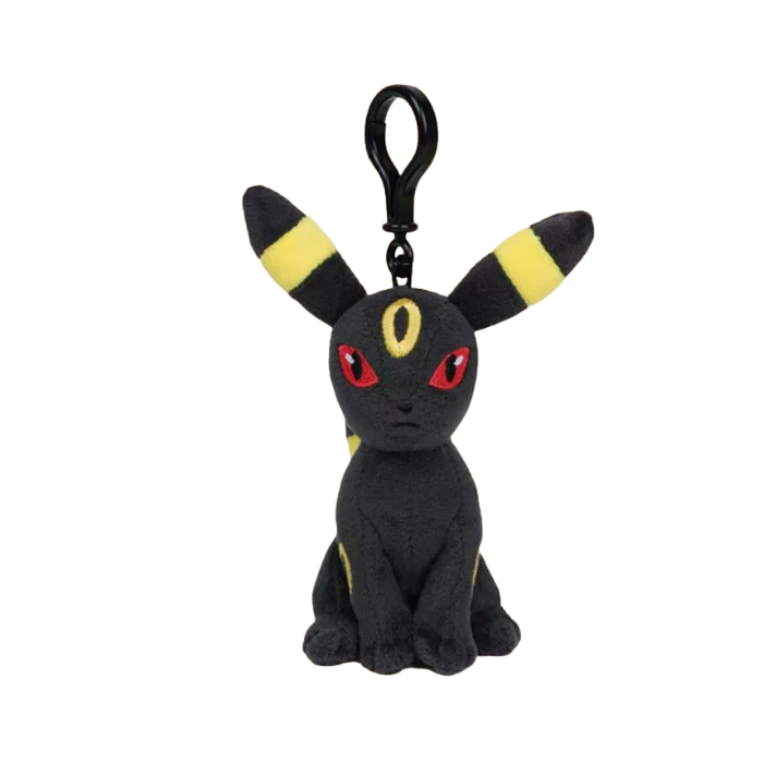 Premium Handcrafted Midnight Eclipse Fox Plush Charm Keychain (12 cm)