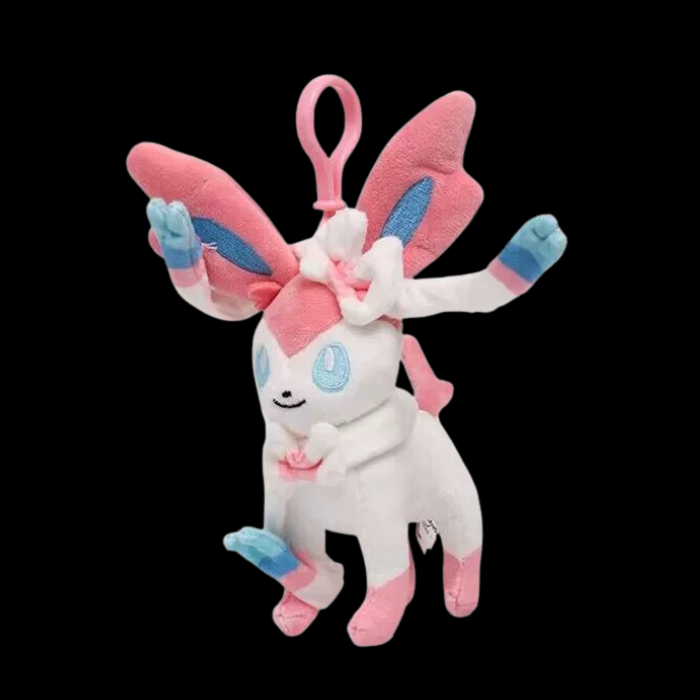 Premium Handcrafted Pastel Fox Plush Charm Keychain (13 cm)
