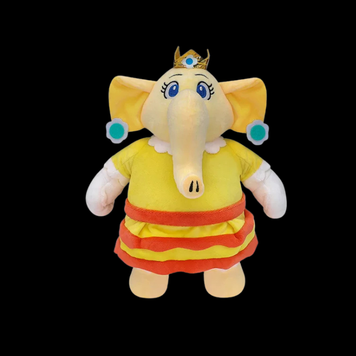 Premium Handcrafted Royal Golden Elephant Plush Doll