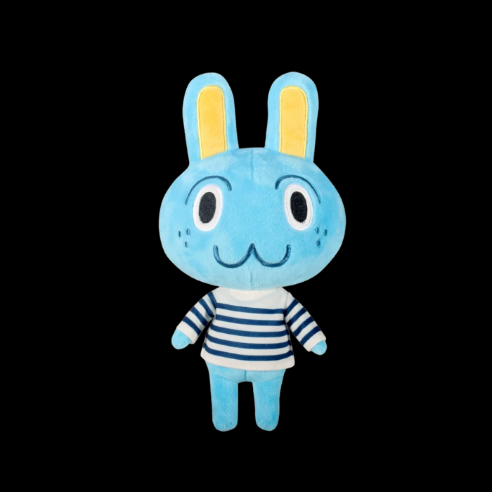 Premium Handcrafted Sky Blue Bunny Plush Companion thumbnail 2