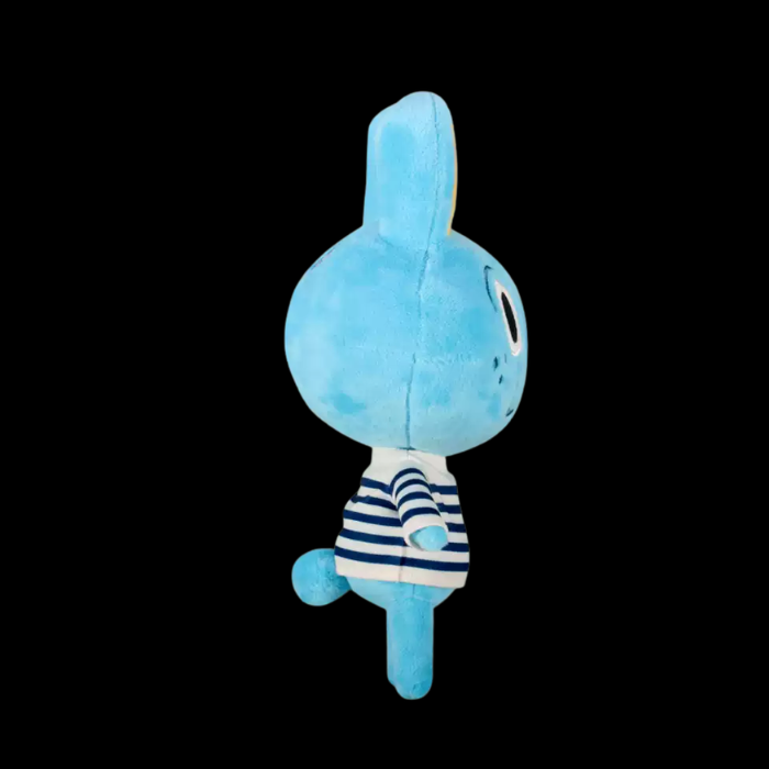 Premium Handcrafted Sky Blue Bunny Plush Companion thumbnail 3