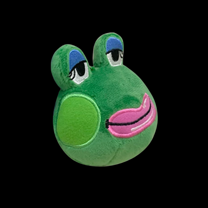 Premium Handcrafted Sleepy Frog Plush Keychain thumbnail 1