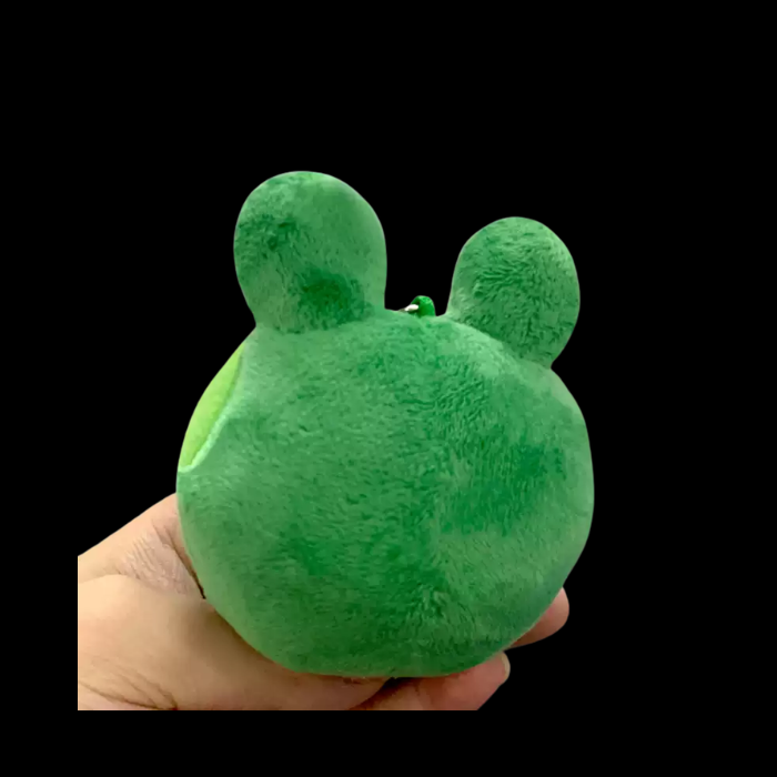 Premium Handcrafted Sleepy Frog Plush Keychain thumbnail 2