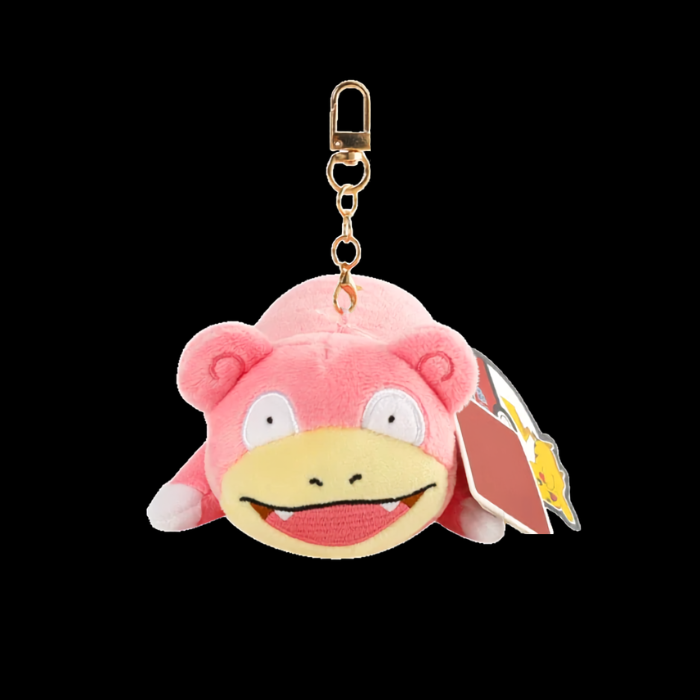 Premium Handcrafted Sleepy Pink Plush Charm Keychain (12 cm)