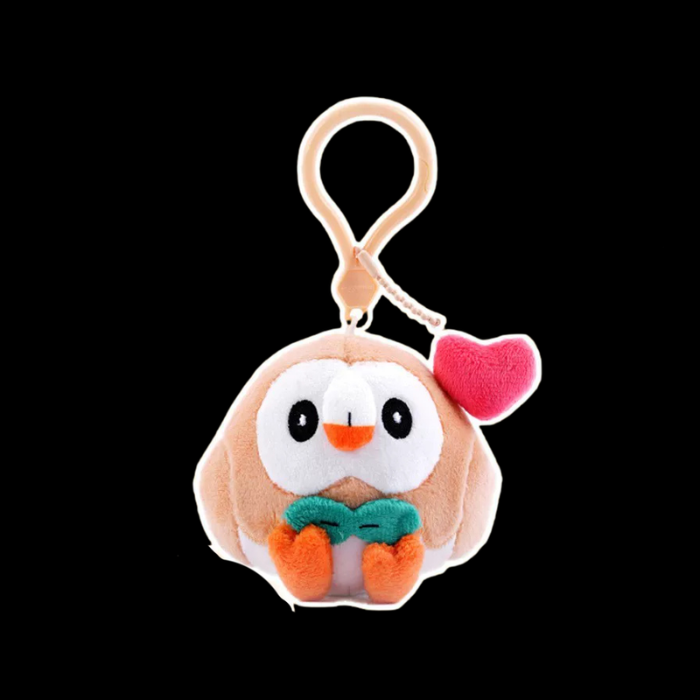 Premium Handcrafted Woodland Owl Plush Charm Keychain (7.5 cm)
