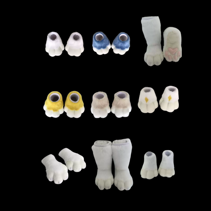Rainbow Palette 36-Color Fursuit Feet Paws thumbnail 3
