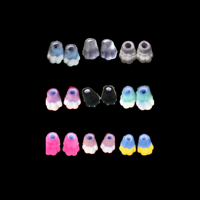 Rainbow Palette 36-Color Fursuit Feet Paws thumbnail 4