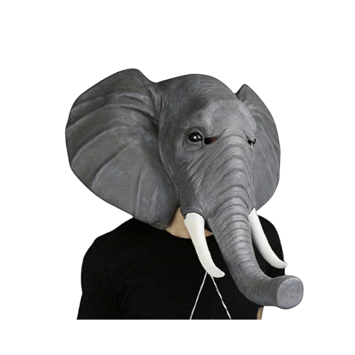 Realistic Elephant Head Mask