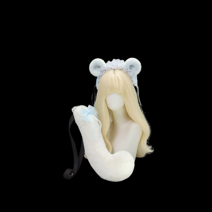 Ribbonwhisk Whisker Mouse Ears & Tail Cosplay Bundle thumbnail 1