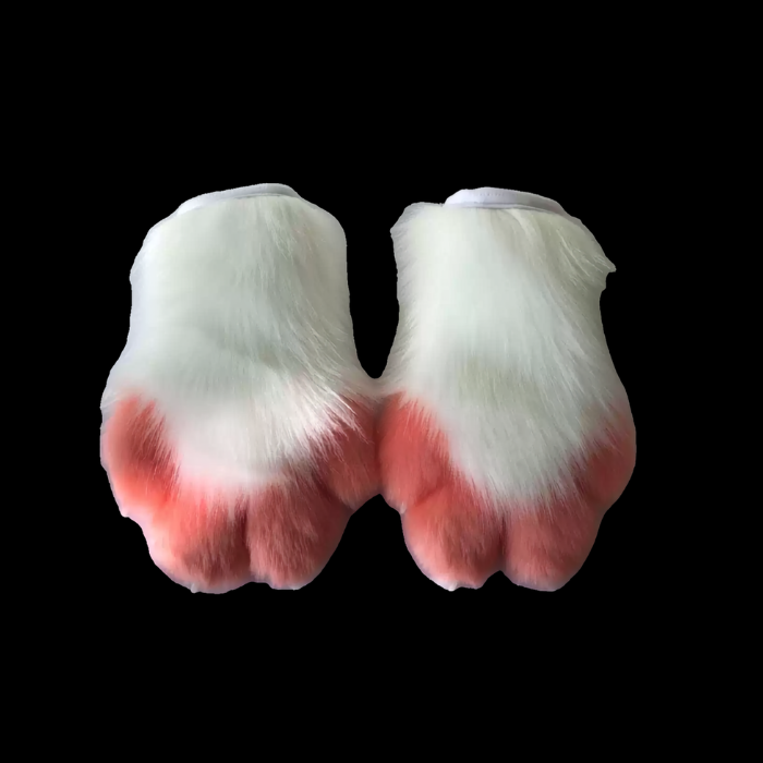 Rose Frost Sculpted-Claw Fursuit Paws thumbnail 1