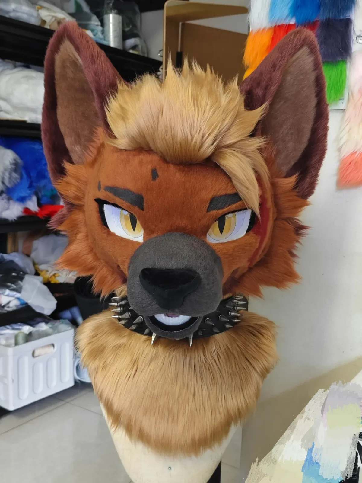 Rustfang Hyena Fursuit Head thumbnail 2