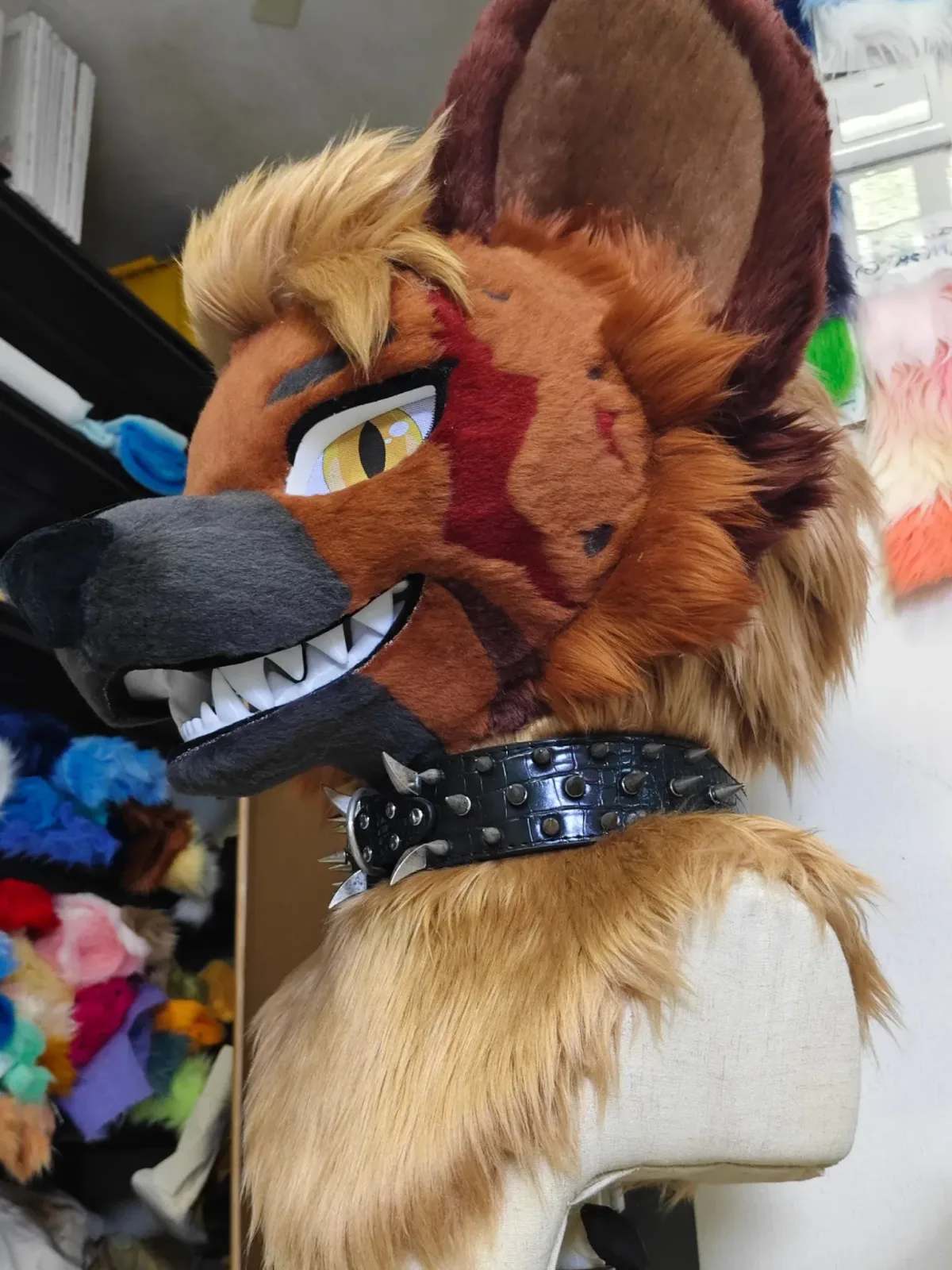 Rustfang Hyena Fursuit Head thumbnail 3