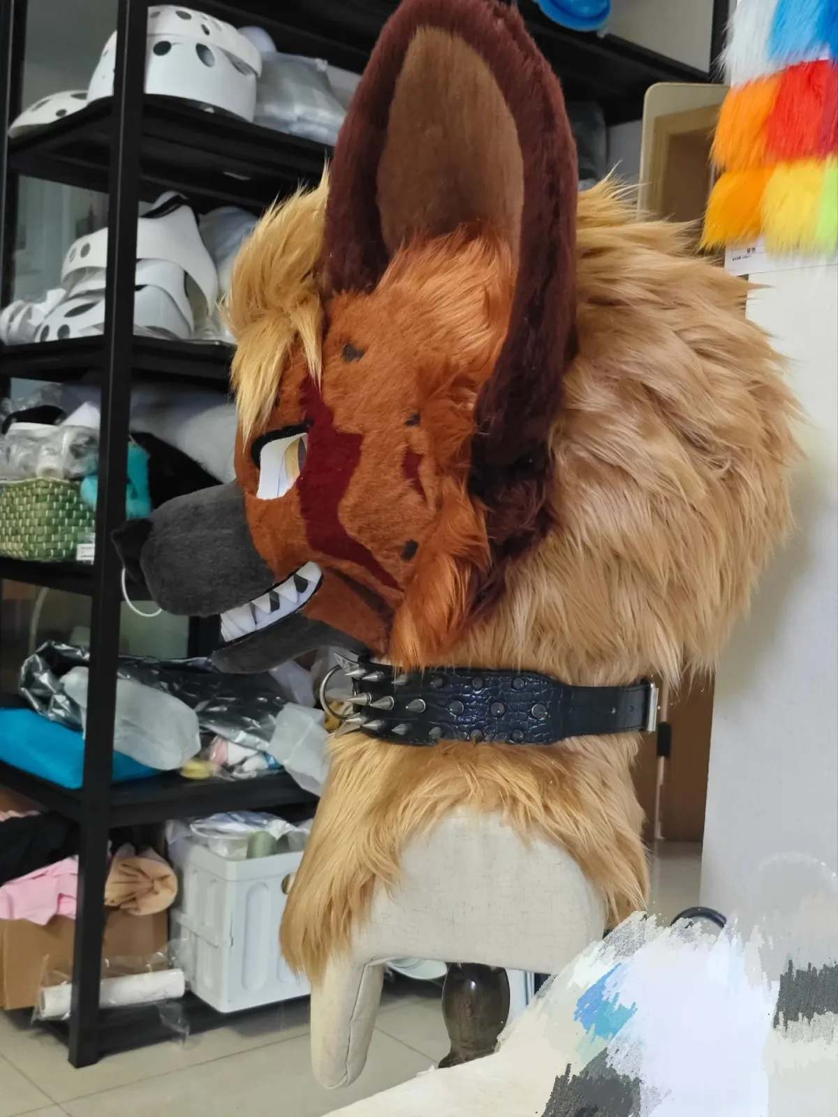 Rustfang Hyena Fursuit Head thumbnail 4