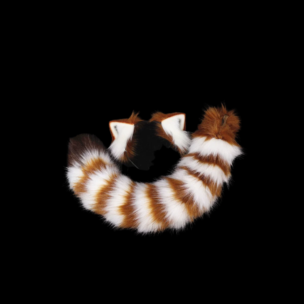 Rustleaf Red Panda Ear Headband & Tail Set thumbnail 4