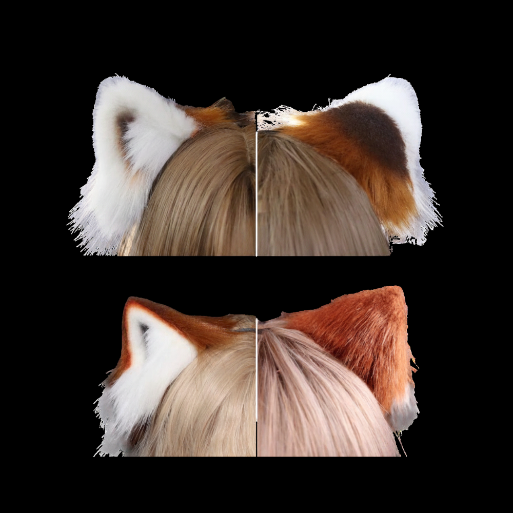 Rustleaf Red Panda Ear Headband & Tail Set thumbnail 6