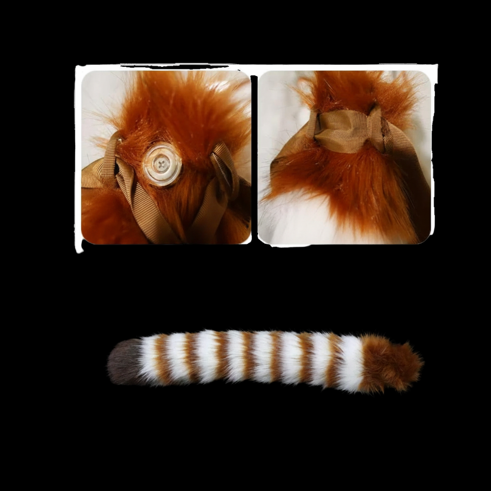 Rustleaf Red Panda Ear Headband & Tail Set thumbnail 7