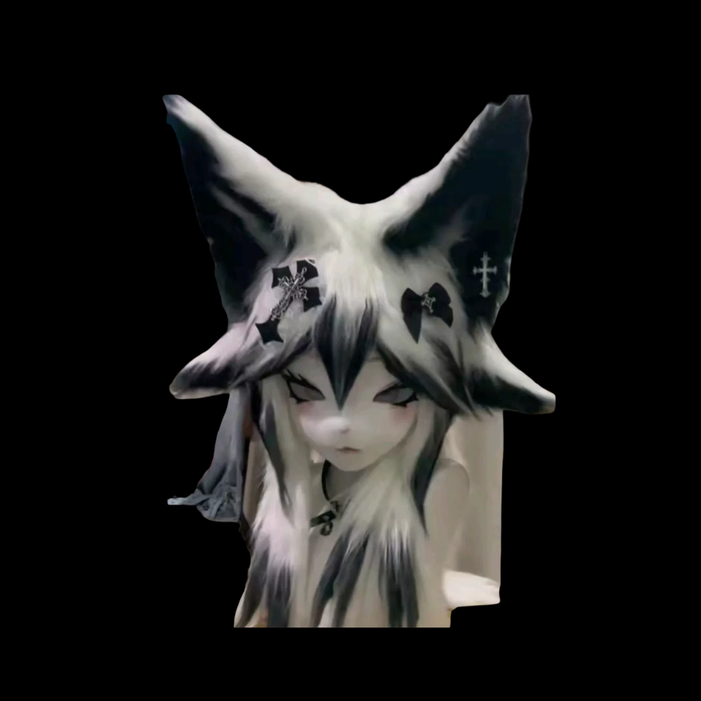 Shadow Eclipse Wolf Kemono Fursuit Head