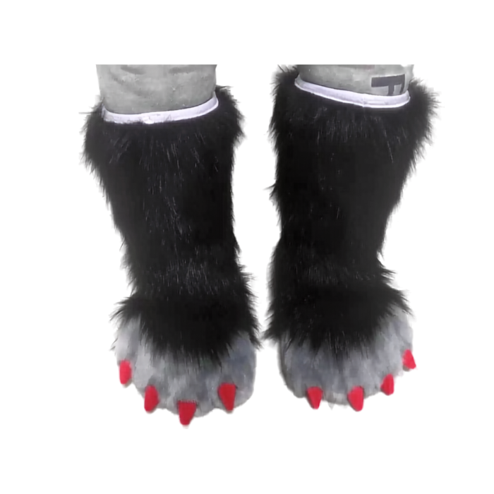 Shadowfang Wolf Fursuit Feet Paws