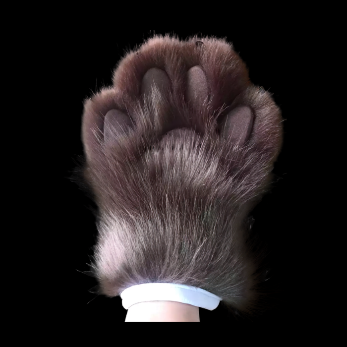 Shadowveil Charcoal Custom Fursuit Paws