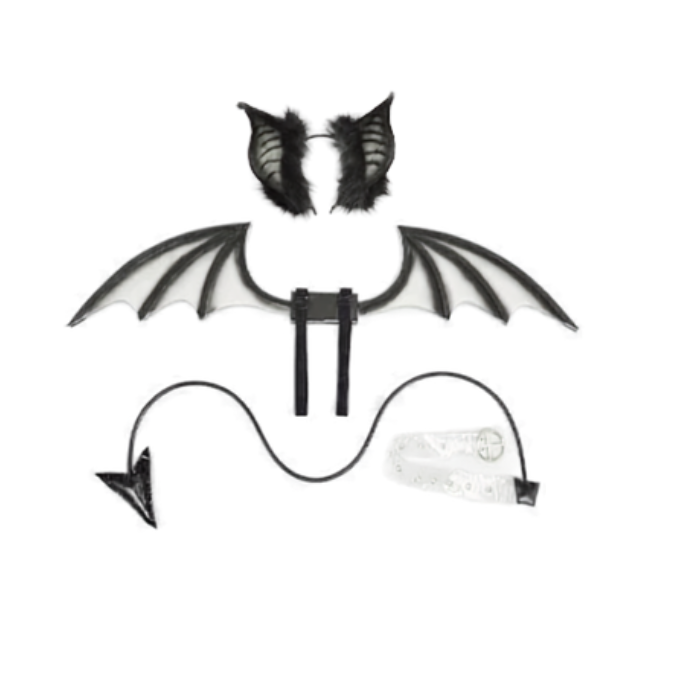 Shadowwing Bat Ears, Wings & Tail Cosplay Set thumbnail 1
