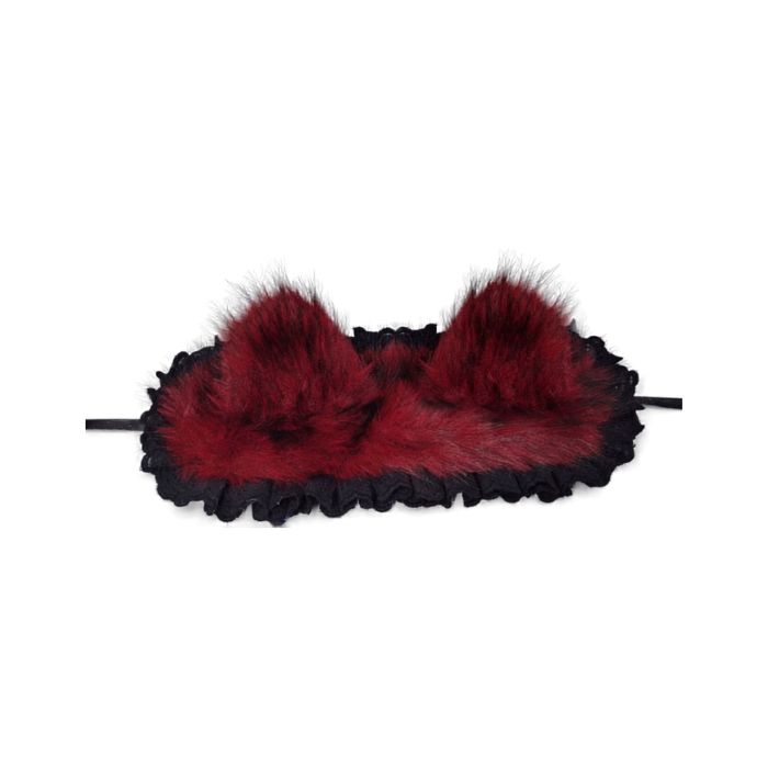 Silver Frost Plush Cat Ear Headband thumbnail 3
