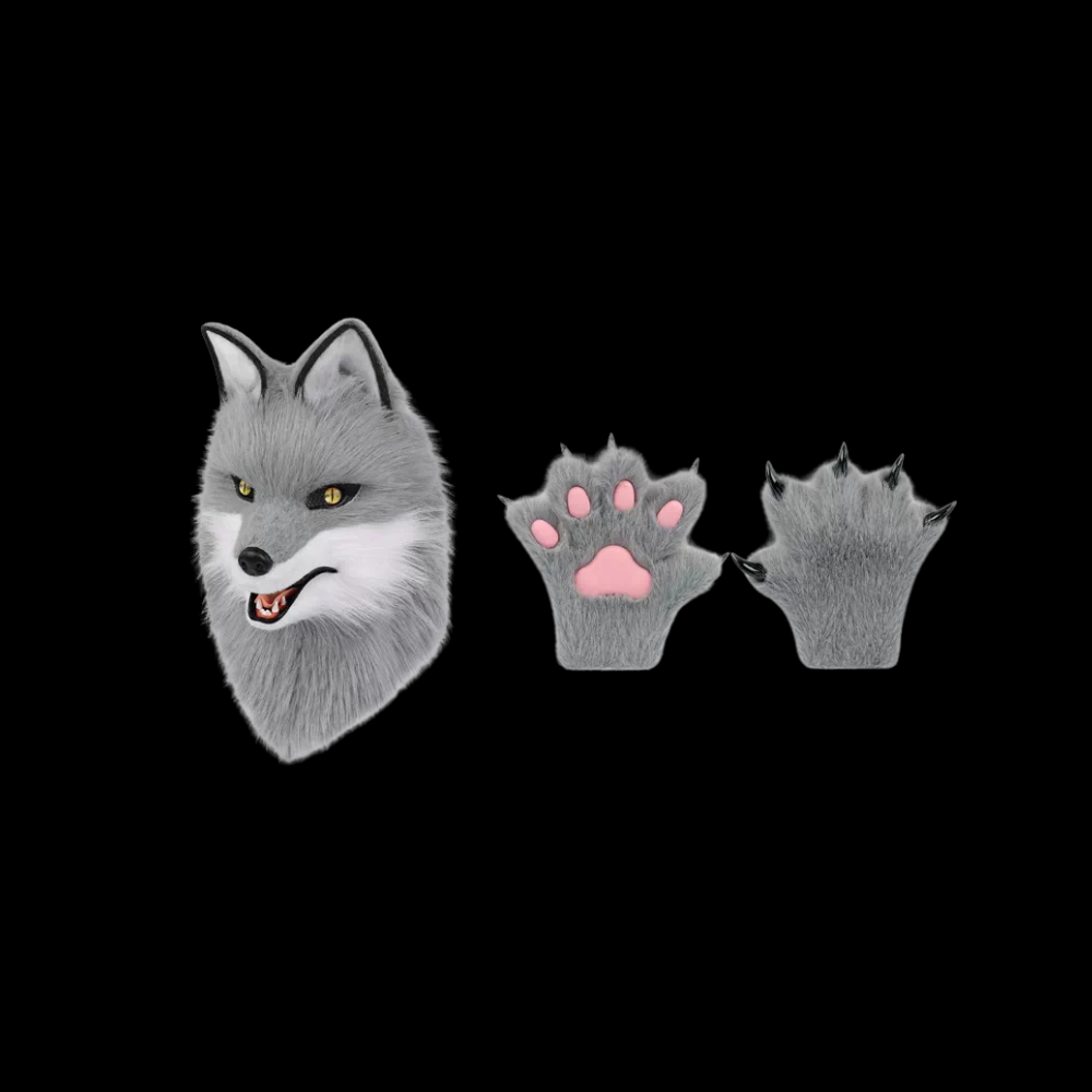 Silver Grey Wolf Partial Set