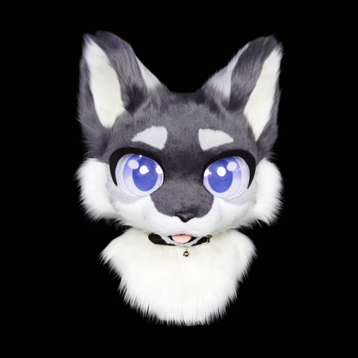 Silver Wolf Kemono Fursuit Head (Made to Order)