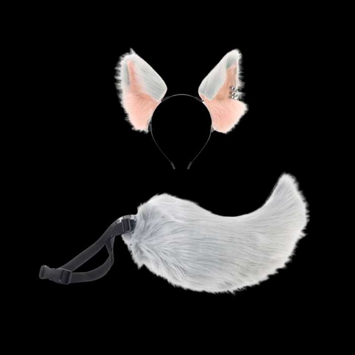 Silvermist Fox Ear and Tail Bundle