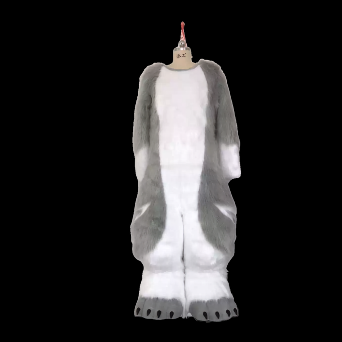 Silverstripe Wolf Partial Fursuit Set