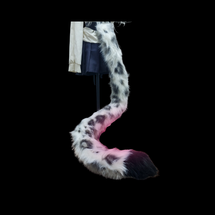 Snow Leopard Plush Fursuit Tail