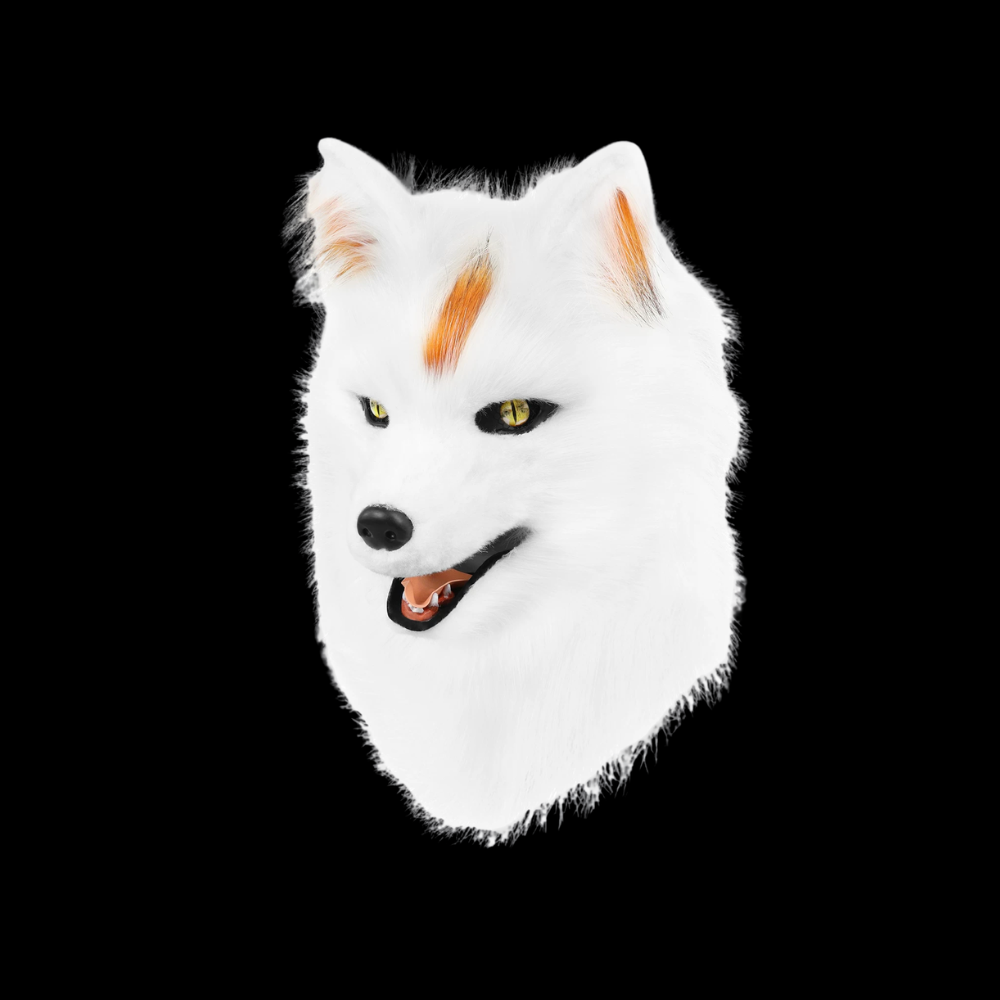Snow Spirit Fox Fursuit Head