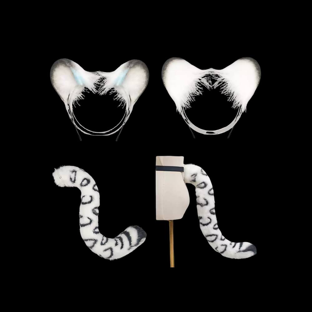 Snowdrift Leopard Ears & Tail Set thumbnail 7