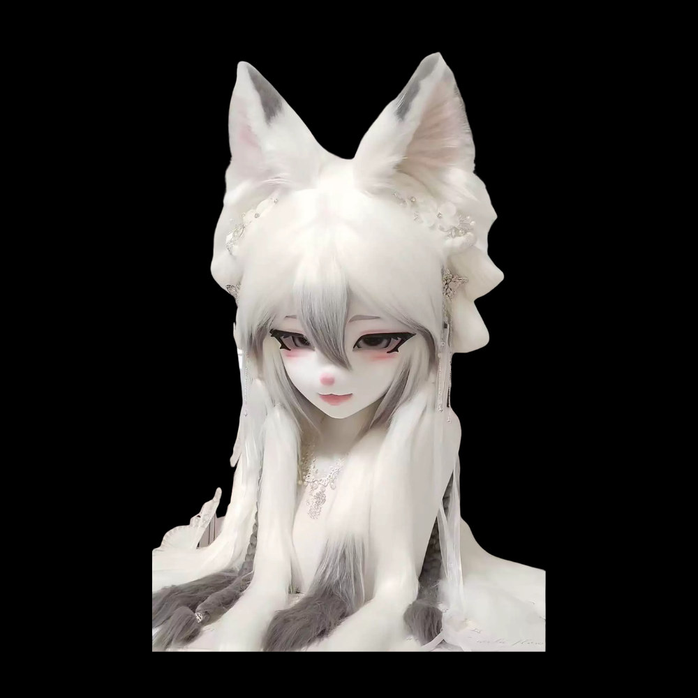 Snowveil Velvet Fox Kemono Head
