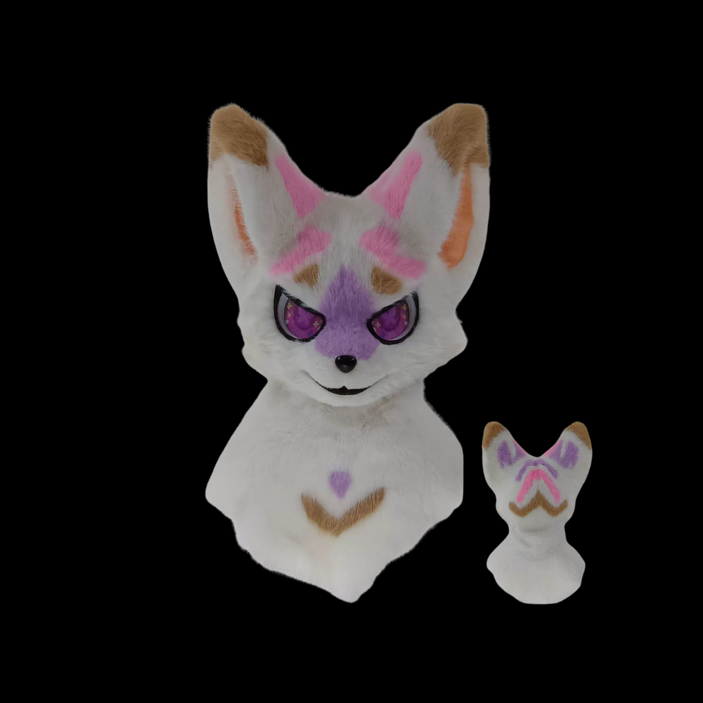Starlight Fennec Kemono Fursuit Head thumbnail 3