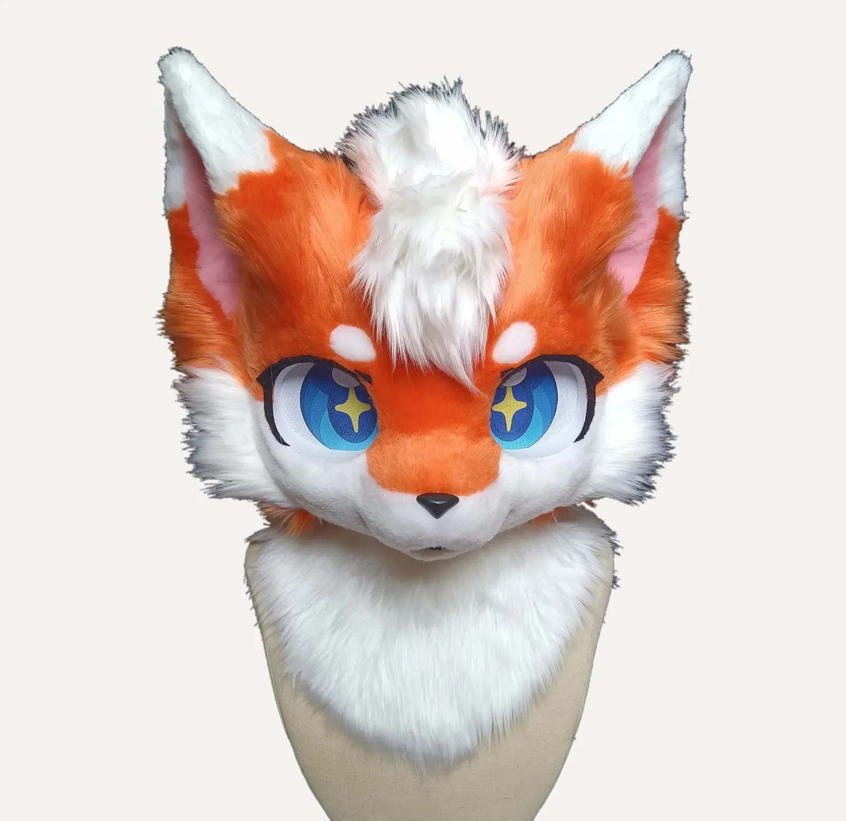 Starry Eyed Fox Kemono Fursuit Head thumbnail 1