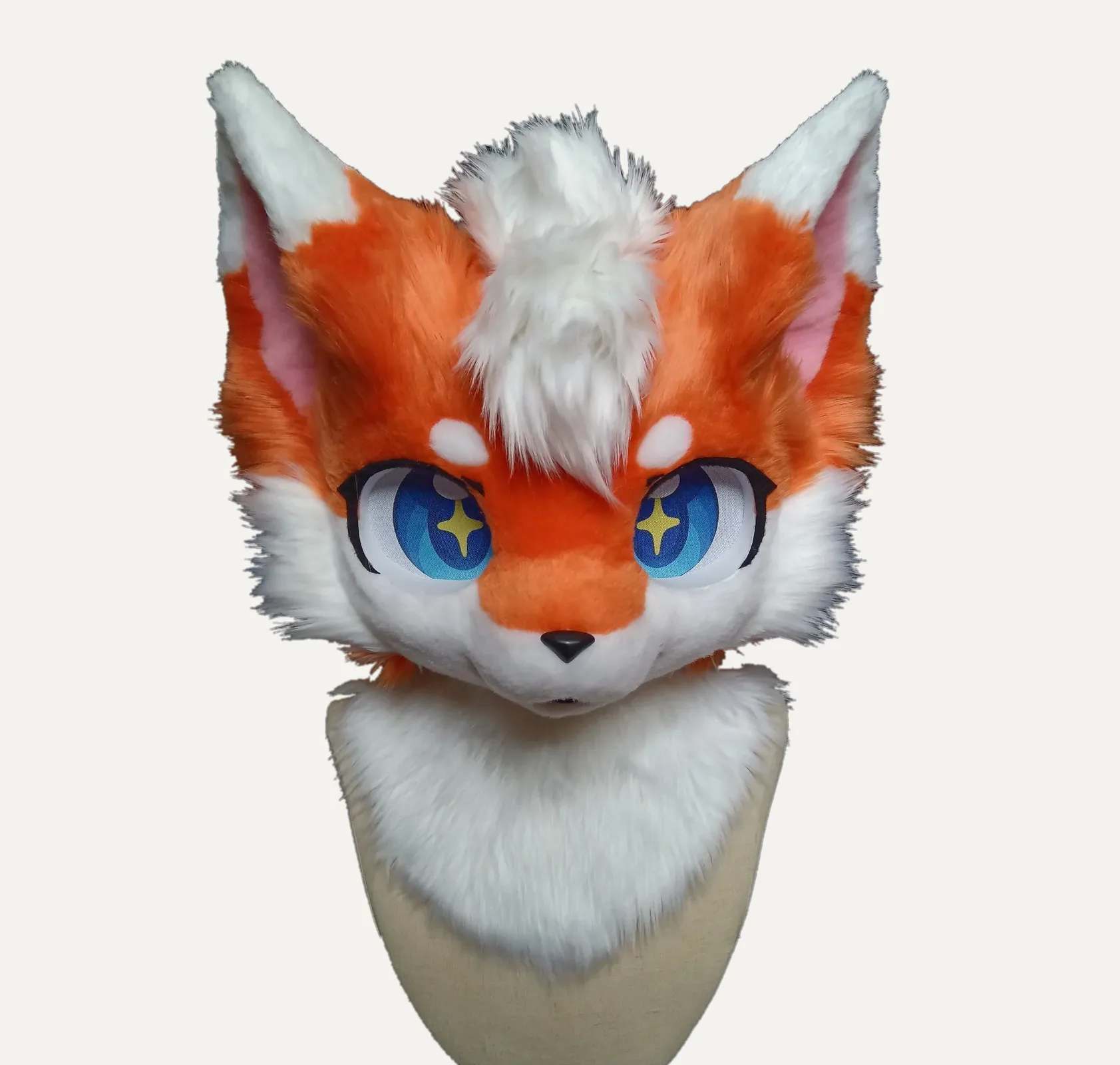 Starry Eyed Fox Kemono Fursuit Head thumbnail 2