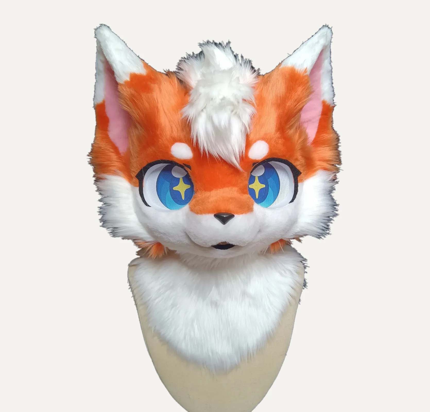 Starry Eyed Fox Kemono Fursuit Head thumbnail 3
