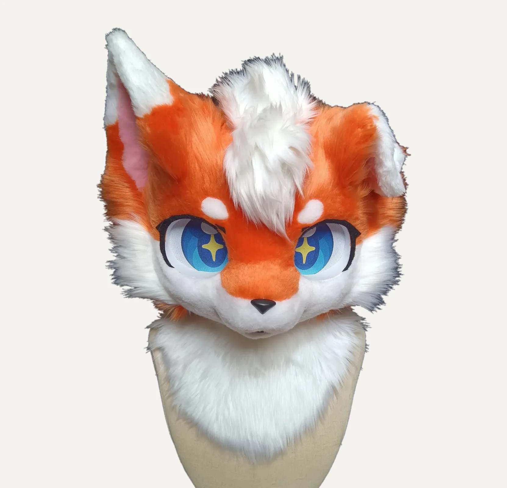 Starry Eyed Fox Kemono Fursuit Head thumbnail 5