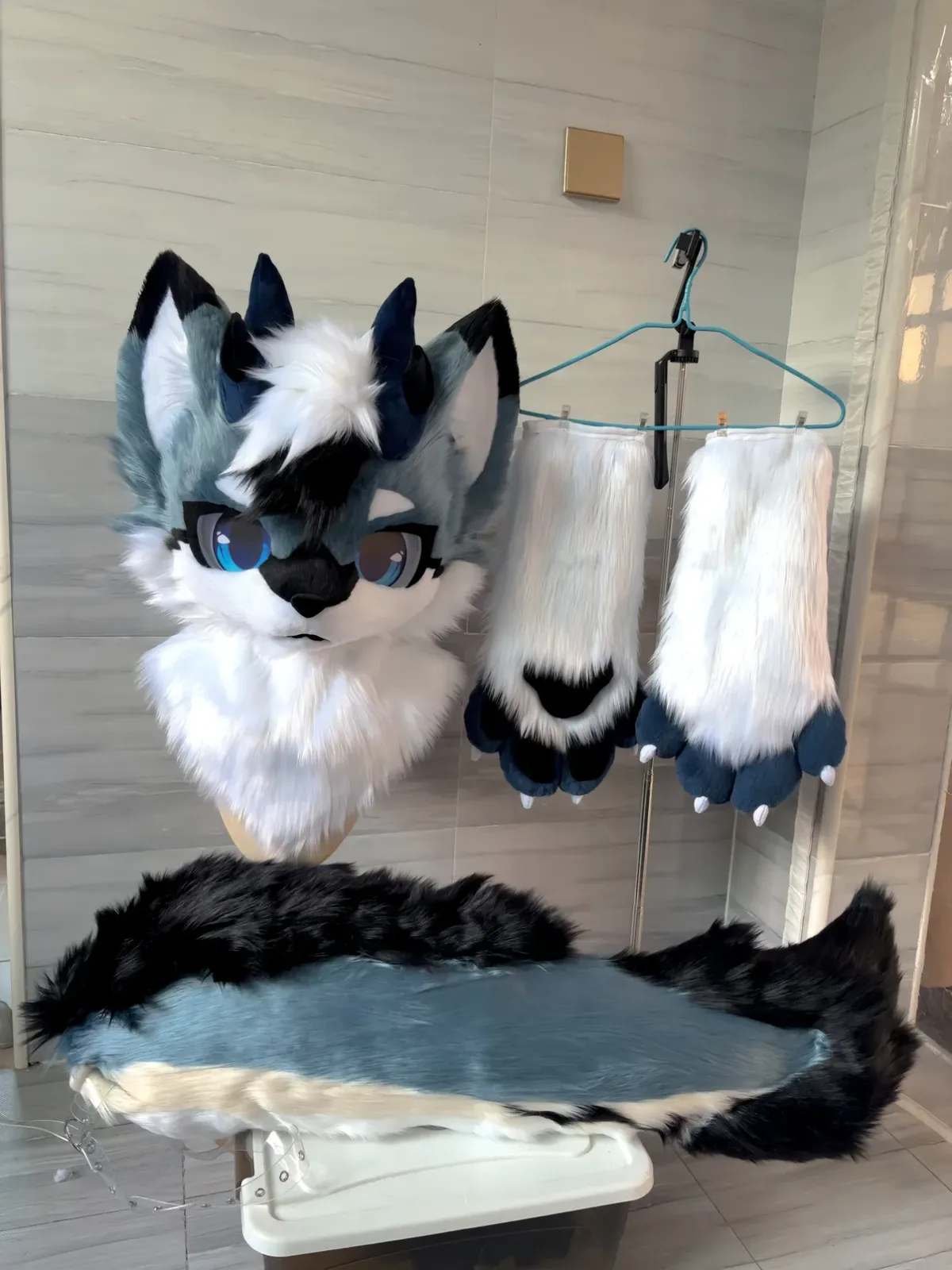 Storm Husky Kemono Fursuit Partial thumbnail 4