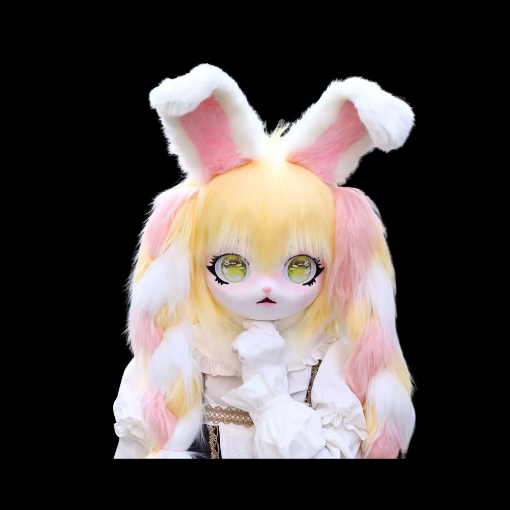 Sunbeam Blossom Bunny Kemono Fursuit Head