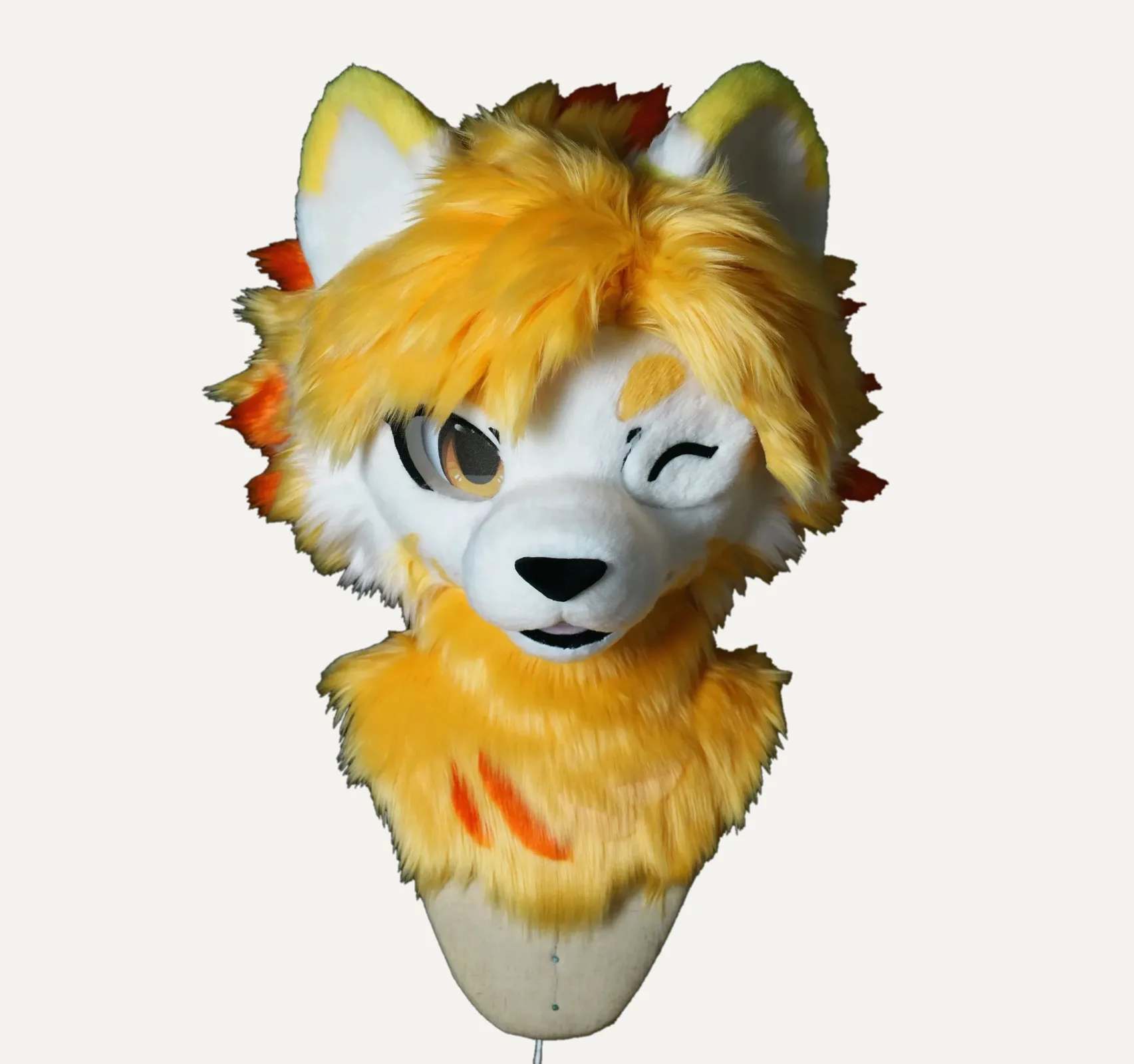Sunflare Wolf Kemono Fursuit Head thumbnail 3