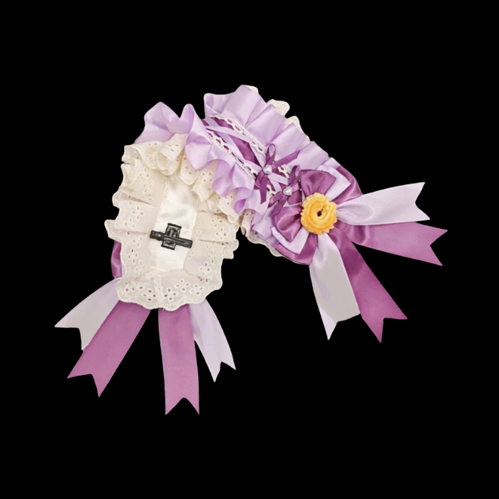 Sweet Treat Lace Bow Fantasy Cosplay Headdress thumbnail 2