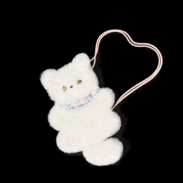 Sweetheart Plush Cat Crossbody Bag thumbnail 2