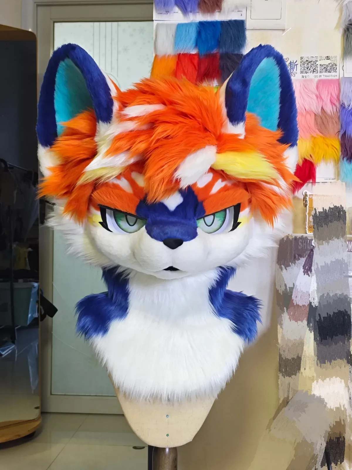 Tangerine Tide Kemono Fursuit Head